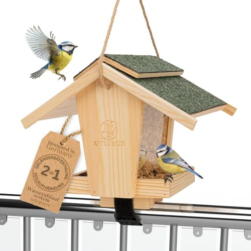 Vogelhaus zum Aufhängen Vogelfutterhaus - Vogelfutterspender Vogelhaus Balkon Futterhaus für Vögel Vogelhäuschen Futterspender Vögel Vogelfutterstation