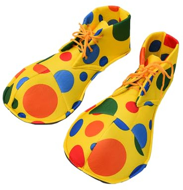 Sarini Clown Shoes Clown Costume Supplies Large Rainbow Clown Shoes For Halloween Party Clown Dress Up Accessories Cosplay Costume Props