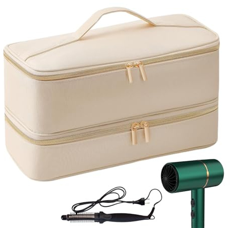 Acunny Bolsa de Viaje para el Cabello,Bolsa de Viaje para Herramientas para el Cabello - Bolsas de Viaje para el Cabello de Doble Capa | Bolsa de Accesorios para el Cabello, Organizador de