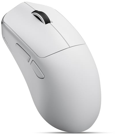 SEUNKWANG EWEADN X23Pro Wireless Gaming Mouse, 2.4G/BT5.0/USB-C Esports Gaming Mouse, 49g Lightweight Mouse Gaming, 12000 DPI Wireless Mouse with 6 Programmable Buttons,for Laptop/PC/Mac, White