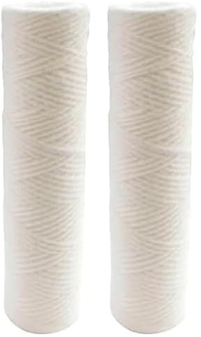 AQUAWATER 104979-Cartouche bobinée filtration fine et longue durée-Permet de protéger efficacement les équipements en aval contre les impuretés, Gris (Lot de 2)