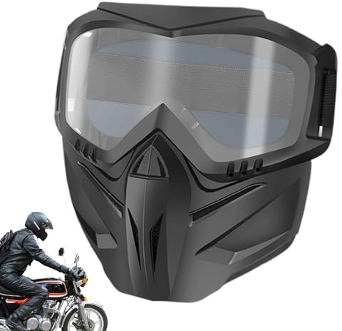 Copertura Per Occhiali Per Motociclisti-Shield Oculari Anti-uv Per Gli Occhiali, Sicurezza Degli Occhiali Da Bici Da Occhiali ATV | Goggles Per Protezione Per Il Viso A Faccia Piena Antivento, Scudo D