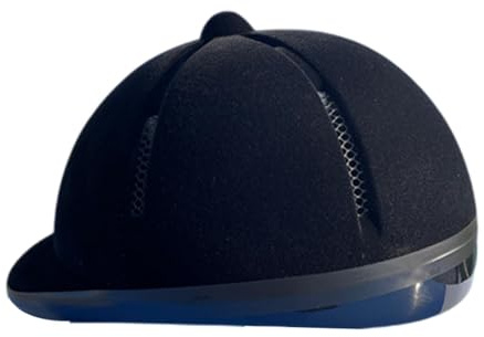KiBcsLic Casco Da Equitazione per Bambini con Imbottitura Removibile E Design Versatile, Superficie di flanella