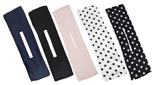 HAMPPLIES Lot de 5 Bigoudis Paresseux pour Chignon Élégant, Accessoires Cheveux Fins en Fil Métallique, Multicolore, pour Femmes, Coiffure Quotidienne et Occasions Spéciales