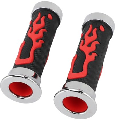 Aramox Poignées de Moto, Poignées, Poignées de Guidon de 28 Mm 28 Mm pour un Confort et un Contrôle Améliorés