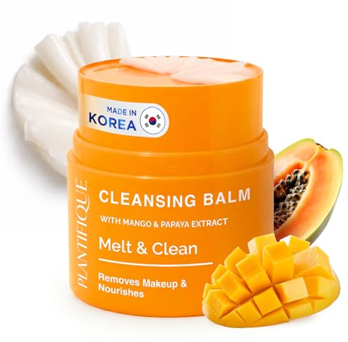 PLANTIFIQUE Burro Struccante Coreano Viso e Occhi – Detergente Olio Struccante – Acido Ialuronico, Collagene e Ceramide – Cleansing Balm per Doppia Detersione, Makeup Remover Waterproof – 40 g