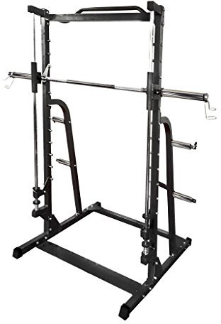 WLX-70 Smith Machine – geführte Kraftstation mit Klimmzugstange – kompatibel mit 25/50 mm Scheiben – 300 kg max – für Squats, Bankdrücken, Home Gym