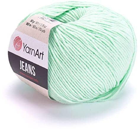 Yarn Art 55% Cotton 45% Acrylic YarnArt Jeans Sport Yarn 1 Skein/Ball 50 gr 174 yds (79)