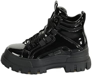 BUFFALO Damen Schnürstiefelette ASPHA schwarz 38