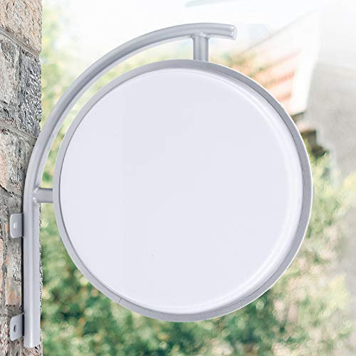 Caja de luz de doble cara redonda con letrero luminoso LED, para restaurantes, conclusiones, tiendas y empresas, 40 x 40 cm