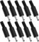 VGOL 10 Pezzi Spina Di Alimentazione DC DC1,3x3,5mm Spina Maschio ABS Adattatore Connettore Coassiale 1,3mm x 3,5mm Jack Di Alimentazione DC Per Piccoli Progetti Elettronici