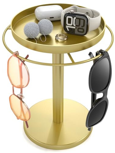 Rotating Glasses Holder Stand, Sunglasses Storage Organizer Home Office Décor, Gifts for Women Men