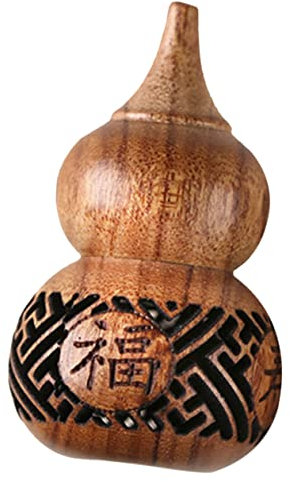 Alipis Carved Wooden Gourd Sachet Aroma Beads Holder Hollow Openable Wood Diffuser Natural Scent Container for Home Fragrance Decoration