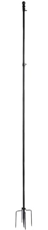 Mástil de Bandera de 3 Metros para Exteriores, Altura Ajustable Fabricado en Acero Inoxidable Reforzado con Base de 5 Puntas para Decoración de Jardín o Patio
