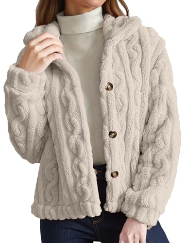 Veste Polaire Femme Chaud Manteaux sans Capuche Hiver Sweat Zippé pour Femme en Polaire Couleur Unie Leger Veste Ado Fille
