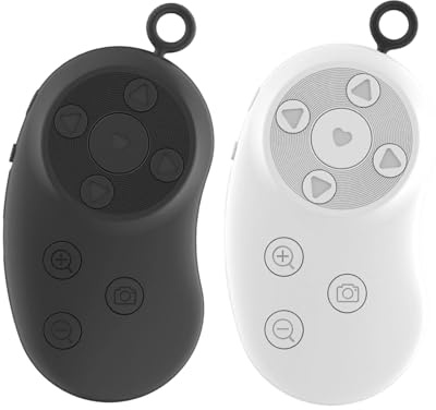 Teļecomando Wireless Per Fotocamera: Telecomando Ricaricabile Per Telefono Wireless | Telecomando Per Fotocamera, Anello Di Controllo Remoto A Scorrimento Portatile Per Girare Pagina, Clicke