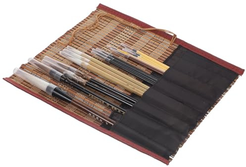 FOMIYES Pennelli per Calligrafia Cinese Set 15 Pezzi Setole Morbide per Scrivere Corsivo su Carta per Artisti e Appassionati