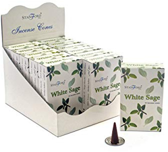 Stamford White Sage Incense Cone, 12 x Pack 15