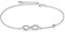 AOBOCO Infinity Armband Damen Sterling Silber 925 Unendlichkeitszeichen Armbänder