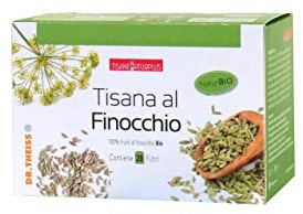 Dr. Theiss Tisana al Finocchio - Integratore Alimentare Confezione da 20 Filtri - Pancia Piatta, Gonfiore Addominale e Sollievo (100% Fiori di Finocchio Naturali)
