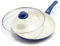 GreenLife Soft Grip Healthy Ceramic Nonstick, 30,5 cm Bratpfanne mit Deckel, PFAS-frei, spülmaschinenfest, Blau