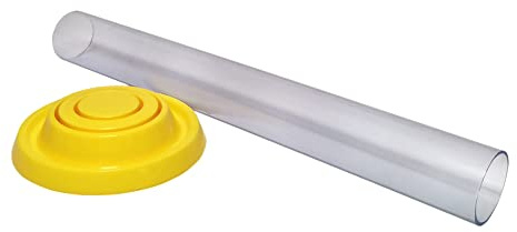 DIAH Do It At Home 21cm (200ml) Plastic Hydrometer Test Jar - Clear Trial Cylinder Tube for Specific Gravity & ABV Readings, DIY Homebrew Beer, Wine & Cider Making
