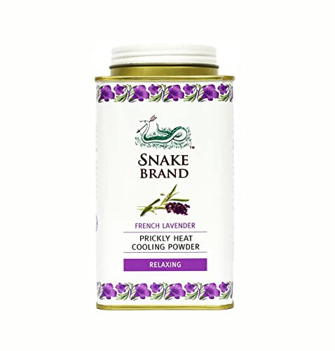 SNAKE BRAND Prickly Heat Cooling Powder Relaxing Lavendel 140 g (1 Stück)