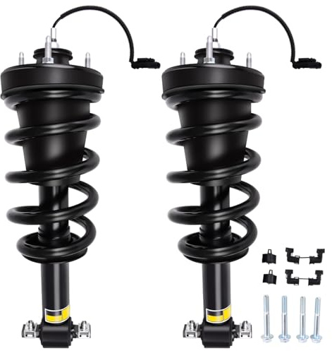 tycardor HT 2 Pcs 84176631 Front Struts and Shock Complete Assembly Air Suspension Compatible with Cadillac Escalade Chevy Tahoe Suburban Silverado GMC Sierra 1500 Yukon XL 2015-2020