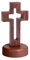 Floatdream 1 Pz Croce Decorazione Della Chiesa Arredamento Di Legno Forniture, Croce Decorazione Della Chiesa Arredamento Di Legno, Croce Di Legno Per L'artigianato(Scuro)