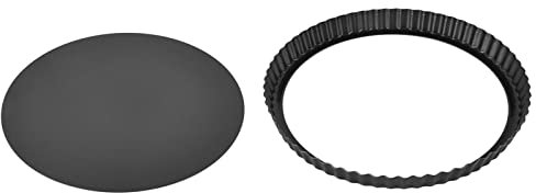 Tbest Pizza Tools Kitchen Tart Pan Quiche Pan Thicin Nonstick P Bakin Dish Pie Plate Old With Rvle B 2 I ([Thickened] 10-inch live bottom pie plate)
