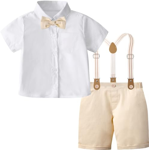 mintgreen Baby pojke bröllop kostymer barn ljus khaki 2–3 år