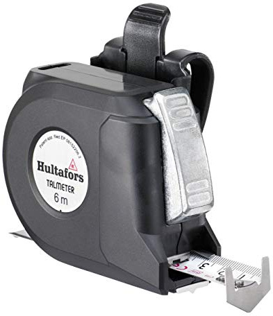 Talmeter tape measure 6 metres I Hultafors I Accuracy class II I Made in EU I 7-in-1 tape measure with unique measuring and marking function I 359303