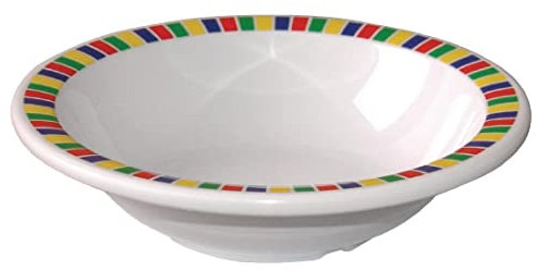 Olympia 6670 Kristallon Fairground Melamine Bowl - 150mm 6 (Box 12), White