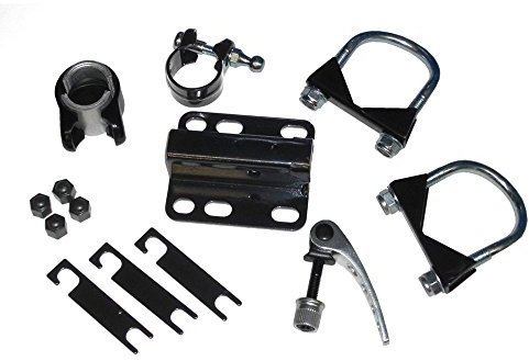 Trail-Gator Ersatz-Adapter-Set 10230 Steuersatzrohr bis 45mm Durchm. schwarz