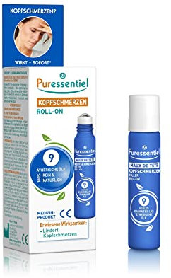 Puressentiel – Alltagsbeschwerden - Kopfschmerzen-Roll-on mit 9 ätherischen Ölen - schmerzlindernd - 5 ml