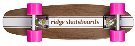 Ridge Skateboards Maple Mini Dark Dye - Longboard, Color Rosa, Talla 22-Inch