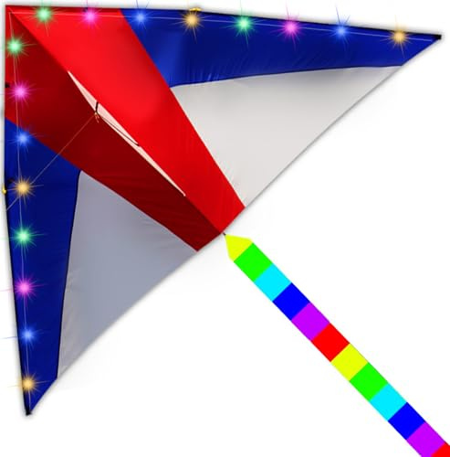 HENGDA KITE Delta Luminous Kite for Kids and Adults