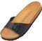Palado Pantoletten Damen Malta Matt – gefertigt in Spanien – Veloursleder-Decksohle – matte Oberfläche – Weichfußbett für besten Komfort Schwarz UK6 - EU39