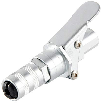 G.COUPLER Quick Release Grease Gun Coupler 2 Handle Grease Coupler Suitable for All Sae and Metric Zerk Couplers