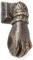 Moritz Türklopfer Hand schlägt zu Antik Stil Gusseiesen Rustikal Türklingel Door Knocker Barock Türglocke Haustür Türdekoration Türgong