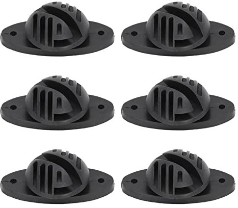 Isolateur de Clôture Électrique, 100 PCS Isolateur de Clôture Intermédiaire Portant L'Isolateur de Poteau Hémisphérique Supportant 15KV pour Système de Grille Électronique D'Élevage D'Animaux, Noir