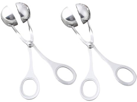 TOPBATHY 2 Pièces Moules à Boulettes De Viande Acier Inoxydable Lot De Outils De Fabrication De Boulettes De Viande Pinces à De Ustensiles De Cuisine