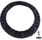 Mini Trampolin Randabdeckung 96 101 122cm, 3 Schichten Verdickt 800D Reißfest Oxford-Tuch Randabdeckung fur Zimmertrampolin,Indoor Erwachsene Kinder Fitness Trampolin Abdeckung,Schwarz,122cm(48inch)