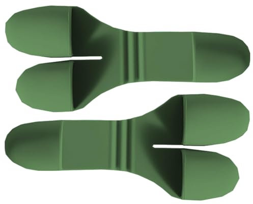 Guanti da forno in silicone Generisch - Guanti da forno resistenti al calore, impermeabili, antiscivolo - Verde - 10.5 x 8 cm - Silicone, 100%