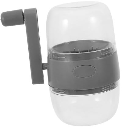 ABOOFAN Frantoio Tagliaverdure Macinino a Secco Manuale Per Macinare L'aglio Tritatutto Manuale a Mano Smerigliatrice Manuale Per Noci Tritacarne All'aglio Macina Aglio Grey Plastica