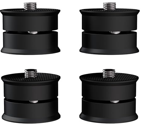 Monosaudio 4 stycken High End enhetsfötter HiFi Spikes Pad 39x24mm aluminium högtalarstativ fötter stötdämpare isoleringsfötter absorberande fötter HiFi-underlägg för förstärkare skivspelare subwoofer