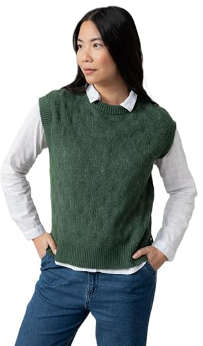 Lily & Me Wallace Pointelle Knit Tank Sleeveless - Pine Green - Size 12