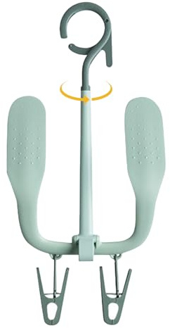 Mppchhn Percha para zapatos con doble gancho, estante para secar zapatos para armario - Percha de Doble Gancho para Secar Zapatillas - que ahorra espacio para estante de exhibición de