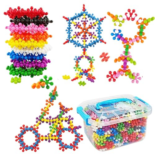 Generico Da Costruzione Ad Incastro - Giocattoli Da Costruzione Educativi, Sensoriali | Set Di Di Edifici Con Fiori Di Pruno Da 600 Pezzi, Per Edifici Fai-da-te, Giocattolo Di Costruzio