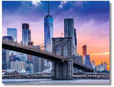 Ravensburger - Puzzle 2000 Pezzi Brooklyn a Manhattan, Adulti 14+ 98x75cm